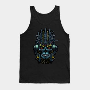 Cyborg Heads S02 D10 Tank Top